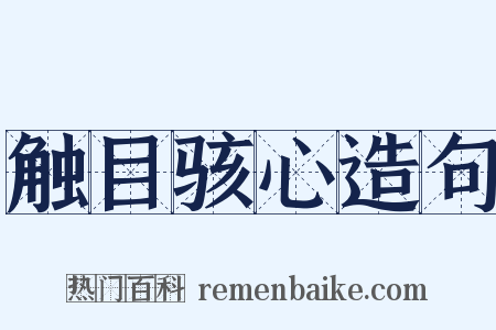 触目骇心造句是什么意思的图片